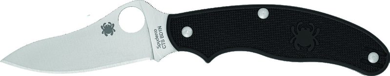 Spyderco Uk Penknife Leaf 9 4 Bk Tip-Up Uk Penknife Drop Point